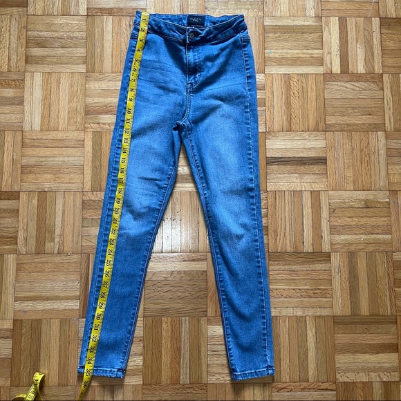 2 Pair Skinny Jeans Blue Size 1 High and Mid Rise - Picture 14 of 16